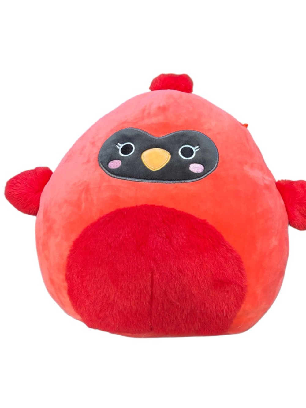 Squishmallow Cazlan The Cardinal Red and Dark Red Bird Plush 16”